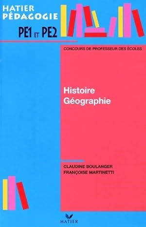 Cconcours des professeurs des écoles : Histoire-Géographie - Claudine Boulanger