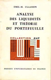 Seller image for Analyse des liquidit?s et th?orie du portefeuille - Emil-M. Claassen for sale by Book Hmisphres