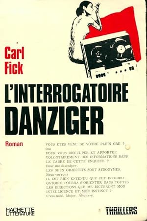 Immagine del venditore per L interrogatoire Danziger - Carl Fick venduto da Book Hmisphres