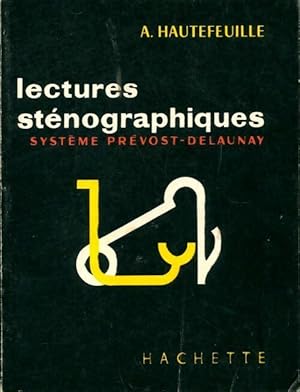Seller image for Lectures st?nographiques - A. Hautefeuille for sale by Book Hmisphres