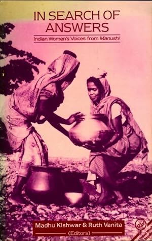Seller image for In search of answers : Indian women's voices - Manushi for sale by Book Hémisphères