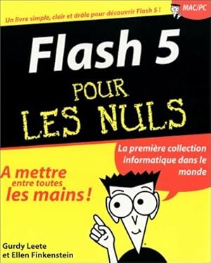 Image du vendeur pour Flash 5 pour les nuls - First Interactive mis en vente par Book Hmisphres