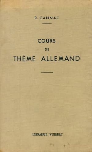 Seller image for Cours de th?me allemand - Ren? Cannac for sale by Book Hmisphres