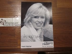 Bild des Verkufers fr Original Autogramm Heidi Mahler Ohnesorg Theater /// Autogramm Autograph signiert signed signee zum Verkauf von Antiquariat im Kaiserviertel | Wimbauer Buchversand