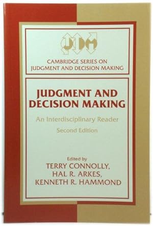 Seller image for Judgment and Decision Making: An Interdisciplinary Reader (Cambridge Series on Judgment and Decision Making) for sale by PsychoBabel & Skoob Books