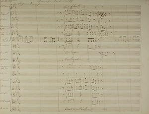 Principe Carlo Waltz, for Orchestra, Manuscript of Full Score