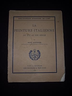 La peinture italienne du XVIe au XIXe siècle