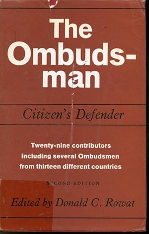 Bild des Verkufers fr The Ombudsman Citizen's Defender zum Verkauf von Librairie Le Nord