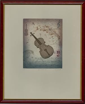 M.J. Wells - 20th Century Etching, Orchestra 6