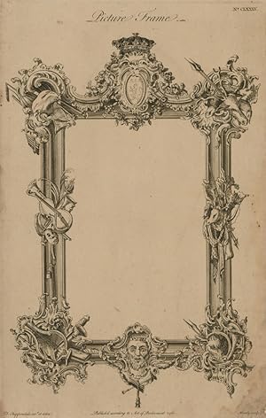 Thomas Chippendale - 18th Century Engraving, Picture Frame Design