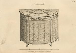 Bild des Verkufers fr George Hepplewhite (1727-1786) - Four 18th Century Engravings, Furniture Designs zum Verkauf von Sulis Fine Art