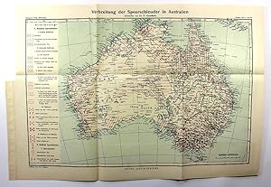 Imagen del vendedor de Verbreitung der Speerschleuder in Australien [map] a la venta por Black Paw Books