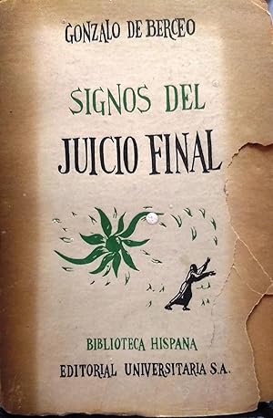 Seller image for Signos del juicio final. Prlogo, versificacin moderna y notas de Clemente Canales Toro for sale by Librera Monte Sarmiento