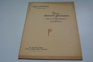 Deux chansons gracieuses (Zwei anmutige Weisen) pour piano. (Plattennr. 564 a-b)