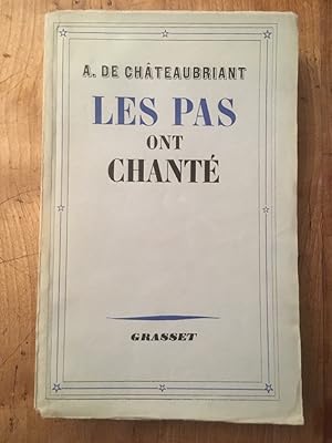 Imagen del vendedor de Les pas ont chant a la venta por Librairie des Possibles