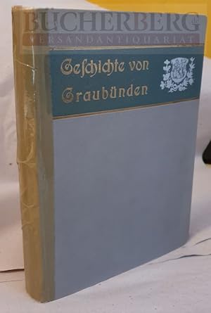 Bild des Verkufers fr Geschichte von Graubnden in ihren Hauptzgen gemeinfasslich dargestellt. bearbeitet von Dr. C. Jecklin. Mit dem Portrt Plantas und einer Karte des alten Graubndens zum Verkauf von Bcherberg Antiquariat