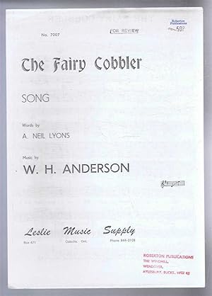 The Fairy Cobbler, Song. No. 7007. Middle D to E
