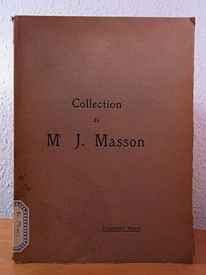 Bild des Verkufers fr Catalogue des Aquarelles et Dessins de lcole franaise du XVIIIe sicle, composant la Collection de Mr J. Masson et dont la troisime vente aux enchres publiques aura lieu  Paris, Htel Drouot, 20 Mars 1924 zum Verkauf von Antiquariat Weber