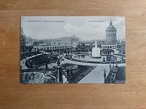 Ansichtskarte / Postkarte - s/w-Fotografie : Mannheim Jubiläums-Ausstellung - Friedrichsplatz (un...