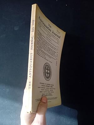 Antiquaries Journal Jul 1932 Vol XII No 3 Servia Pottery Lincolnshire Suffolk