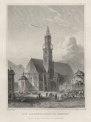 Seller image for Teilansicht, Kirche, "Die Hauptkirche in .". for sale by Antiquariat Clemens Paulusch GmbH