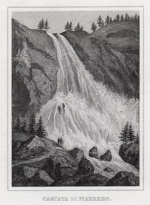 Immagine del venditore per Ansicht des Wasserfalls, " Cascata di Pianazzo ". venduto da Antiquariat Clemens Paulusch GmbH