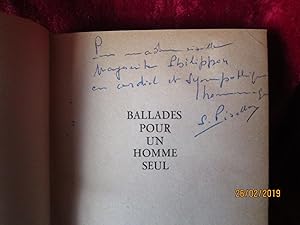 Imagen del vendedor de BALLADES POUR UN HOMME SEUL a la venta por LA FRANCE GALANTE