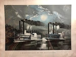 Seller image for A Midnight Race on the Mississippi River for sale by Arader Galleries - AraderNYC