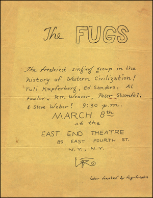 Image du vendeur pour The Fugs mis en vente par Specific Object / David Platzker