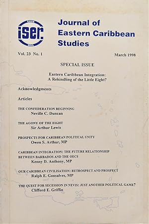 Journal of Eastern Caribbean Studies Vol.23 No.1, March 1998: Special Issue: Eastern Caribbean In...