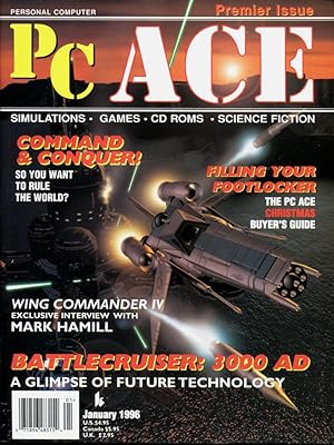 PC ACE MAGAZINE: Premier Issue,January 1996- Vol. 1, #1