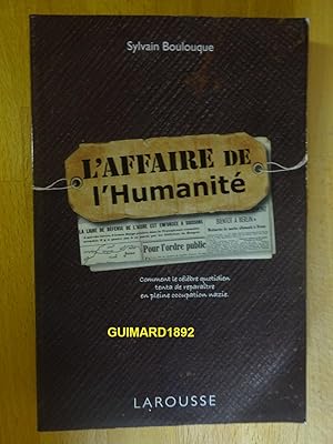 Immagine del venditore per L'affaire de l'Humanit� venduto da Librairie Michel Giraud