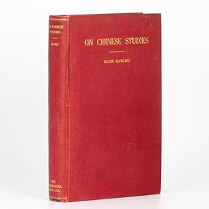 Imagen del vendedor de On Chinese studies a la venta por Douglas Stewart Fine Books