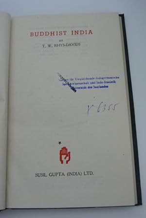 Bild des Verkufers fr Buddhist India. zum Verkauf von Antiquariat Bookfarm