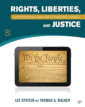 Seller image for Rights, Liberties, and Justice : constitutional Law For a Changing America for sale by GreatBookPrices