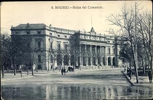 Bild des Verkufers fr Ansichtskarte / Postkarte Madrid Spanien, Bolsa del Comercio zum Verkauf von akpool GmbH