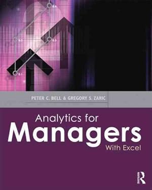 Seller image for Analytics for Managers : With Excel for sale by GreatBookPrices