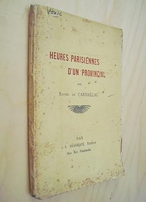 Heures parisiennes d'un provincial