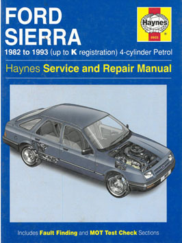 Ford Sierra. 1982 - 1983. Up to K registration. 4 - cylinder Petrol.