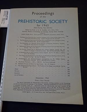 Proceedings of the Prehistoric society 1965 Boats Yorkshire Barrow Perthshire