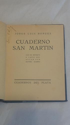 Imagen del vendedor de Cuaderno San Martin. Con un dibujo de Silvina Ocampo a la venta por Libreria de Antano (ILAB & ABA Members)