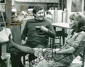 Seller image for Richard Briers and Felicity Kendal B/w Autographed Photograph - The Good Life - 1970s British Comedy Series for sale by CURIO