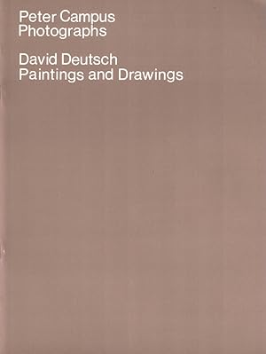 Seller image for Peter Campus Photographs and David Deutsch Paintings and Drawings for sale by Kenneth Mallory Bookseller ABAA