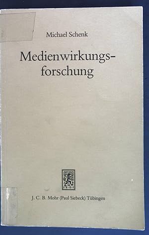 Bild des Verkufers fr Medienwirkungsforschung. zum Verkauf von books4less (Versandantiquariat Petra Gros GmbH & Co. KG)