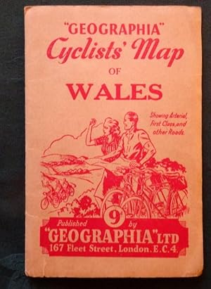 Wales. Cyclists Map "Geographia" series. 1 inches to 10 miles