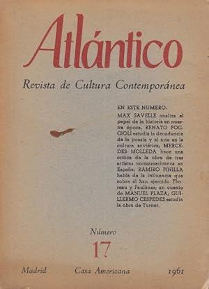 Imagen del vendedor de ATLNTICO. REVISTA DE CULTURA CONTEMPORNEA N17 a la venta por Librera Vobiscum