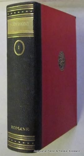 Werke. Bände 1-5 (von 6). Berlin, Ullstein, 1924. Schwarze Originalhalblederbände mit Rückenvergo...