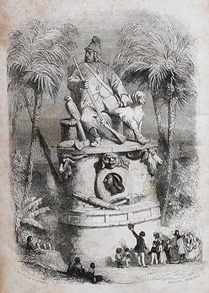 Bild des Verkufers fr Abenteuer des Robinson Crusoe. Illustriert durch 206 Holzschnitte nach Grandville. Neu bersetzt von L. von Alvensleben zum Verkauf von Peter Bichsel Fine Books