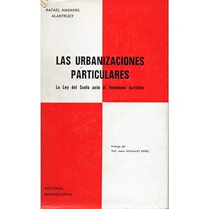 Seller image for LAS URBANIZACIONES PARTICULARES. LA LEY DEL SUELO ANTE EL FENMENO TURSTICO for sale by Librera Salamb