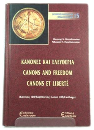 Immagine del venditore per Canons and Freedom. Canons et Liberte. (The 108th Canon of Carthage). venduto da PsychoBabel & Skoob Books
